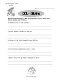 Punctuation Capitalization DOL Writing Worksheets Dolphins