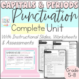 Punctuation Capitals and Periods Digital Slides Lessons an