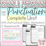 Punctuation Digital Slides Lessons and Worksheets