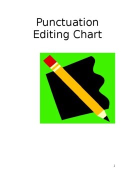Preview of Punctuation Editing Chart