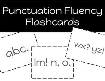 Preview of Punctuation Fluency Flash Cards