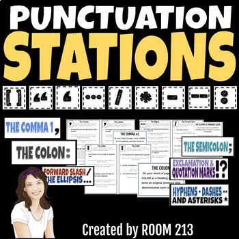 Preview of Punctuation Learning Stations