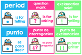 Punctuation Mark Anchor Charts Bilingual SPANISH and ENGLISH