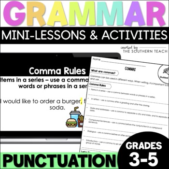 Preview of Punctuation Mini-Lesson and Grammar Activities for Grades 3-5
