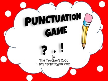 Preview of Punctuation Pencil Game