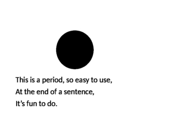 Preview of Punctuation Poem: Learn Punctuation today!