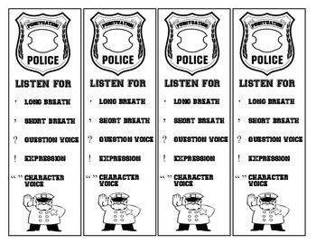 Punctuation Police Bookmark for Fluency! by LITTLE MISS NEURODIVERGENT
