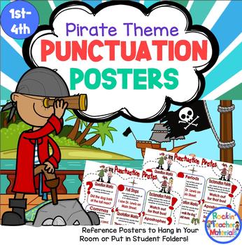 Preview of Punctuation Poster - Pirate Theme