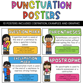 Preview of Punctuation Posters
