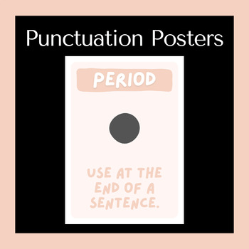Preview of Punctuation Posters - Boho Neutral