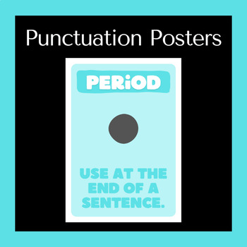 Preview of Punctuation Posters - Bright Blue