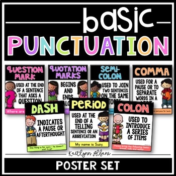 Preview of Punctuation Posters for the Classroom