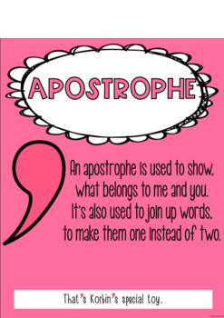 Punctuation Posters with Poems by Stay Classy Classrooms | TpT