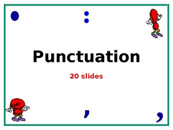 Preview of Punctuation PowerPoint (20 slides)