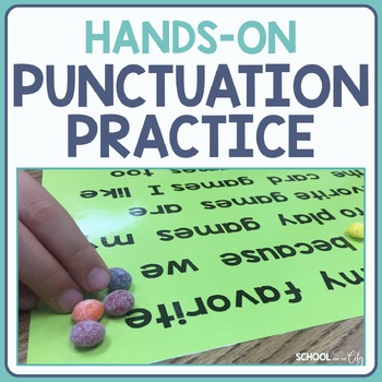 Preview of Punctuation Placement Practice - Hands On Editing Activity - 4 Levels!
