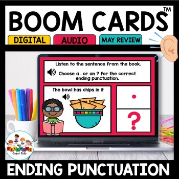 Preview of Punctuation Practice Boom Cards Digital Activities