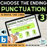 Ending Punctuation Digital Task Cards for Boom™ Learning - Set 3