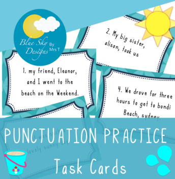 Preview of Punctuation Practice Task Cards