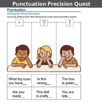 Preview of Punctuation Precision Quest: Matching Sentences with Ending Marks