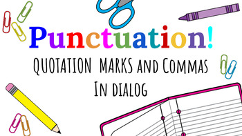 Preview of Punctuation: Quotations in Dialog