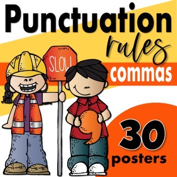 Preview of Punctuation Rule Posters: COMMAS