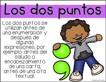 Punctuation Signs Posters in Spanish by Learning Bilingually | TPT