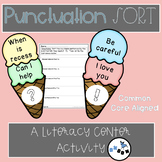 Punctuation Sort Activity: An ELA Center or Game