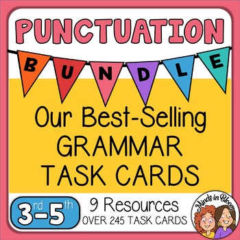 Preview of Punctuation Task Card BUNDLE - Apostrophes, Commas, Capitalization, & more!