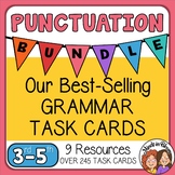 Punctuation Task Card BUNDLE - Apostrophes, Commas, Capita