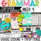 Punctuation Types of Sentences Grammar Language Week 4 Dig
