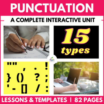Preview of Punctuation Unit | Capitalization & Marks | Interactive Lessons, Assessment