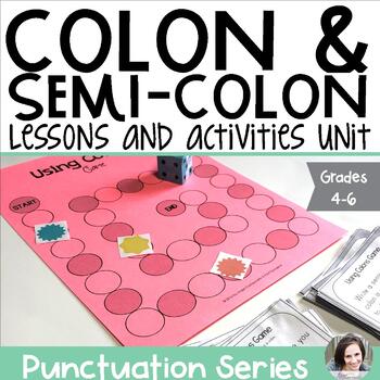Preview of Punctuation Unit for Colons and Semicolons | Punctuation Practice
