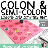 Punctuation Unit for Colons and Semicolons | Punctuation Practice