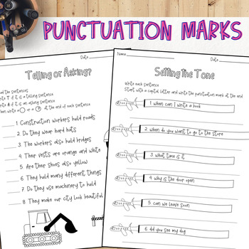 language arts punctuation worksheets generator