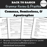Punctuation Worksheets | Commas | Semicolons | Apostrophes