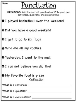 exclamation mark worksheets teaching resources tpt