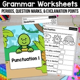 Punctuation Worksheets Practice Periods Question Marks Exc