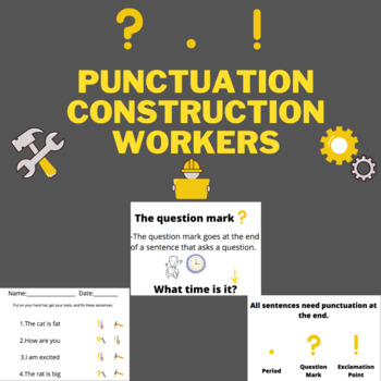 Preview of Punctuation construction workers
