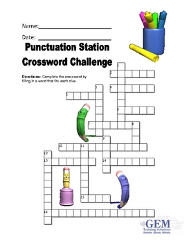 Preview of Punctuation crossword challenge