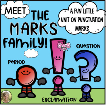 Preview of Punctuation for Kindergarten & First Grade -The Marks Family