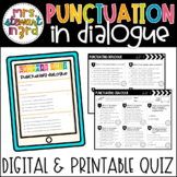 Punctuating Dialogue with Quotation Marks Google Forms™ Qu