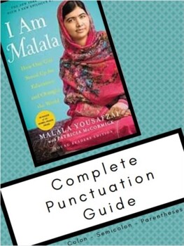 Preview of Punctuation in "I Am Malala" by Malala Yousafzai - Young Readers Edition