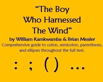 Preview of Punctuation in "The Boy Who Harnessed The Wind" by William Kamkwamba
