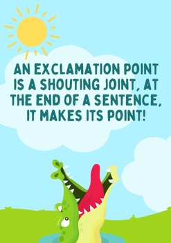 Preview of Punctuation with Purpose: Exciting Grammar Poster for Kids