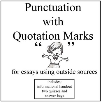 Preview of Punctuation with Quotation Marks