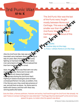 Preview of Punic War BUNDLE: 1st, 2nd and 3rd Punic War! {no prep packets!}
