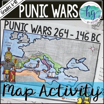 Punic Wars Map Activity (Print and Digital) by History Gal | TpT ...