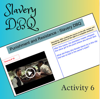 Preview of Punishment and Resistance: Slavery DBQ 6