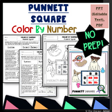 Punnett Square Color by Number – Science Review Coloring A