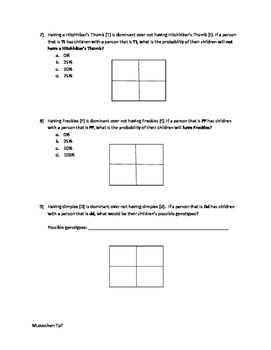 dandaradesign: Punnett Square Quiz Answer Key